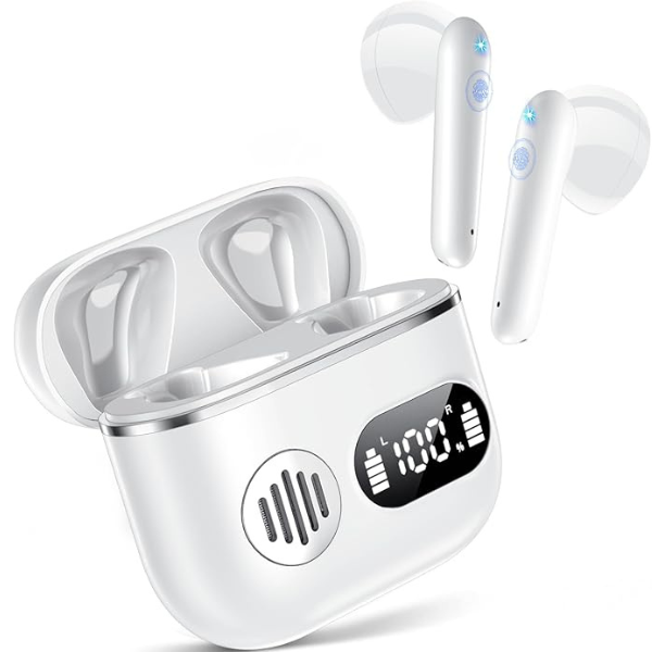Wireless Earbuds Bluetooth 5.3 Headphones with ENC Mic, 48H Playtime, IP7 Waterproof