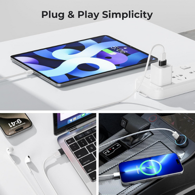 USB-A to USB-C Adapter 3 Pack, Type C Female to USB Male Converter for iPhone & Samsung