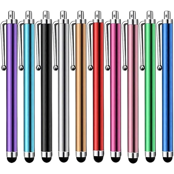 Stylus Pens for Touch Screens, 10 Pack Universal Capacitive Pens for iPad, Tablets & Phones