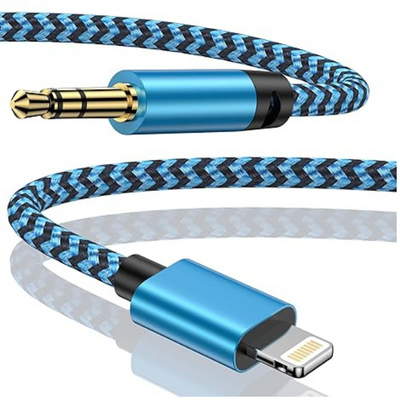Aux Cable for iPhone to Car, Lightning to 3.5mm Jack Audio Cord for Car Stereo & Headphones