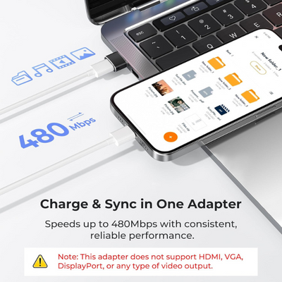 USB-A to USB-C Adapter 3 Pack, Type C Female to USB Male Converter for iPhone & Samsung