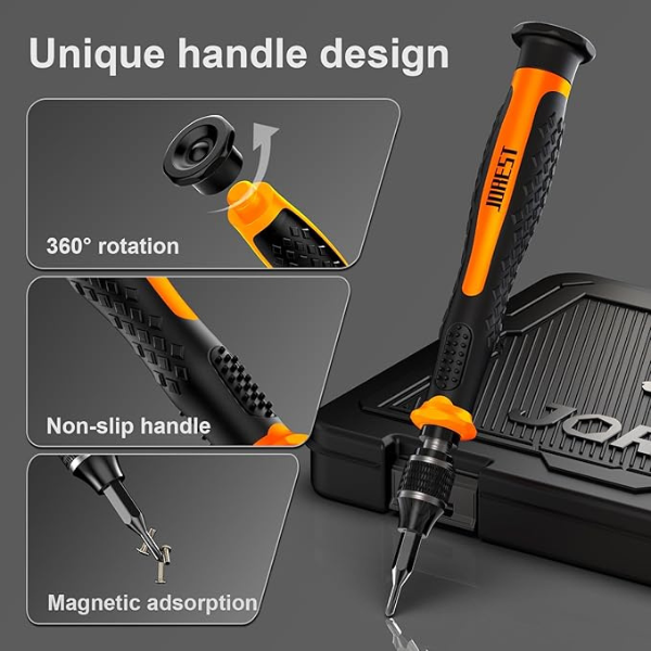 38Pcs Precision Screwdriver Set with Torx, Triwing, Pentalobe, for Phone, Laptop & Console Repair
