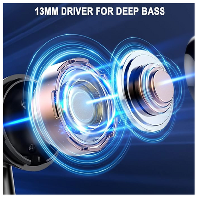 Wireless Earbuds Bluetooth 5.4 Headphones with ENC Mic, 40H Playtime, Deep Bass, IP7