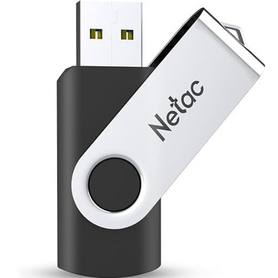 64GB USB 2.0 Flash Drive, Swivel Memory Stick with LED Light for Data Storage
