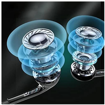 2 Pack Wired Earphones with Microphone, In-Ear Headphones Noise Isolating Earbuds 3.5mm