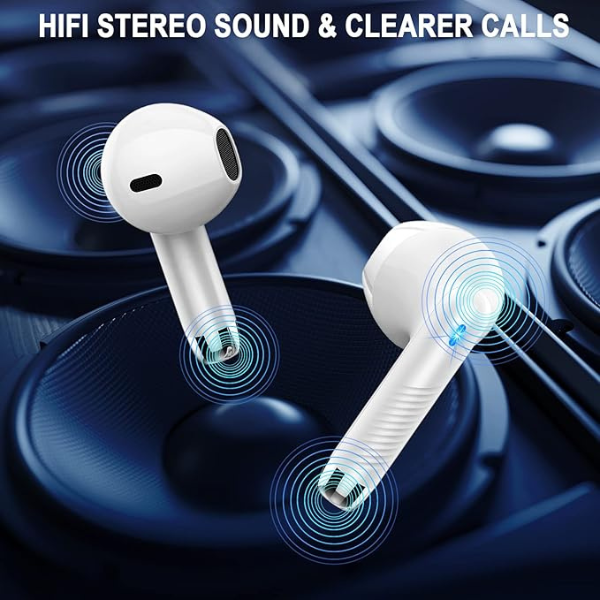Wireless Earbuds Bluetooth 5.4 in Ear Headphones with ENC Mic, 40H Playtime, IP7 Waterproof
