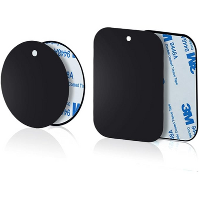 Thin Metal Plates for Magnetic Car Phone Mount – 4 Pack with 3M Adhesive