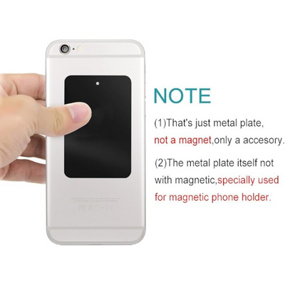Thin Metal Plates for Magnetic Car Phone Mount – 4 Pack with 3M Adhesive