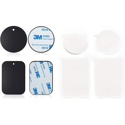 Thin Metal Plates for Magnetic Car Phone Mount – 4 Pack with 3M Adhesive