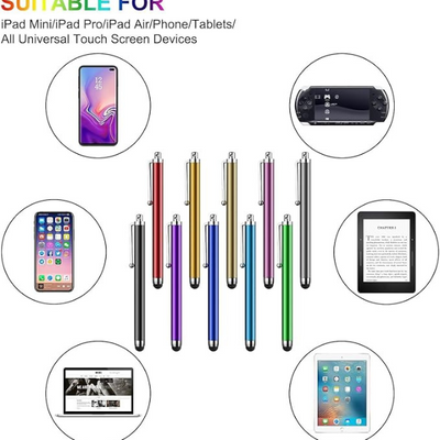 Stylus Pens for Touch Screens, 10 Pack Universal Capacitive Pens for iPad, Tablets & Phones