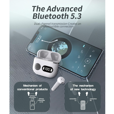 Wireless Earbuds 2025 Bluetooth 5.3 Headphones with ENC Mic, 48H Playtime, IP7 Waterproof