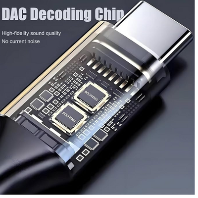 Lightning to 3.5mm Headphone Jack Adapter for iPhone, Aux Audio Dongle with Mic Support
