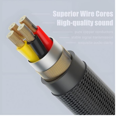 Lightning to 3.5mm Headphone Jack Adapter for iPhone, Aux Audio Dongle with Mic Support
