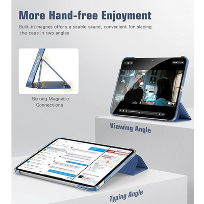 Slim Stand Case for iPad 11th Gen 11 Inch 2025 & iPad 10th Gen 10.9 Inch 2022, Abyss Blue