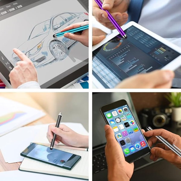 Stylus Pens for Touch Screens, 10 Pack Universal Capacitive Pens for iPad, Tablets & Phones