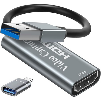 4K HDMI to USB Video Capture Card – Full HD 1080p Game Streaming & Recording Device