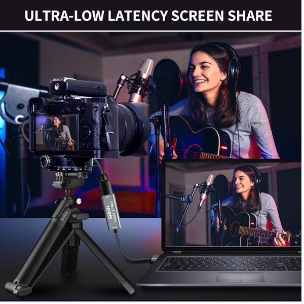 4K HDMI to USB Video Capture Card – Full HD 1080p Game Streaming & Recording Device