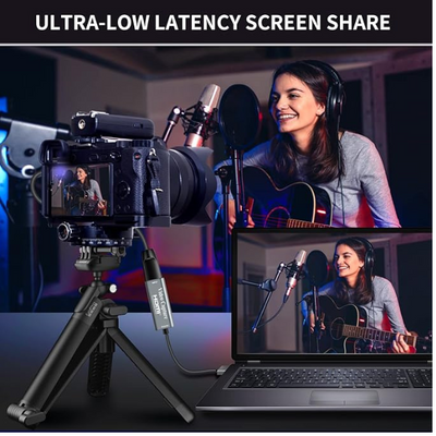 4K HDMI to USB Video Capture Card – Full HD 1080p Game Streaming & Recording Device