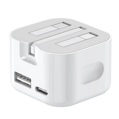 USB C Charger Plug 20W, Fast USB C Wall Charger Adapter UK Plug, Compatible with 16, 15, 14, 13, 12, 11, XR, XS, SE, iPad, Samsung, Pixel & Multi Device