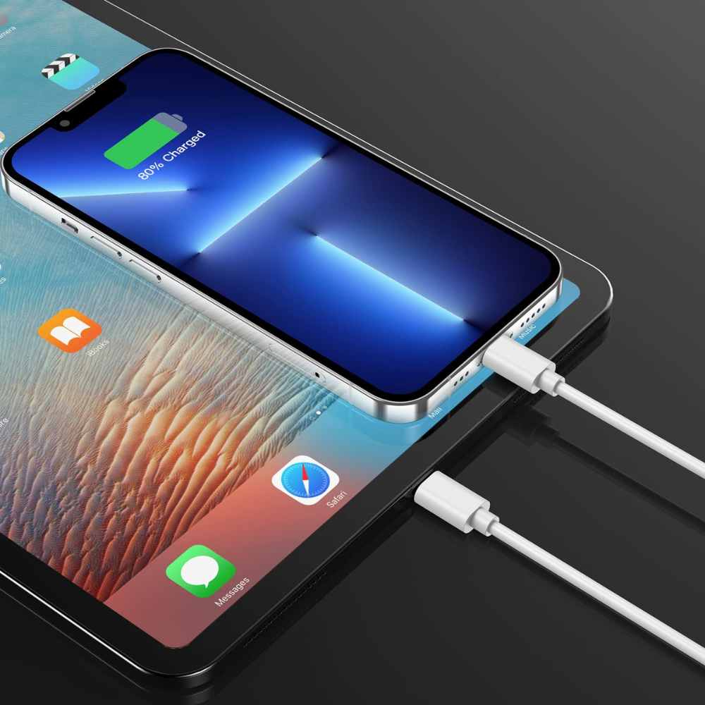 2 Pack 1.8M iPhone Charger Cables – MFi Certified Lightning to USB Fast Charging Lead