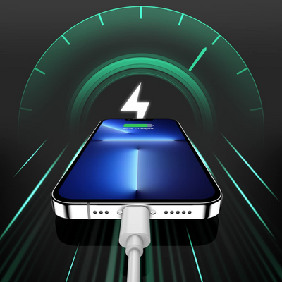 2 Pack 1.8M iPhone Charger Cables – MFi Certified Lightning to USB Fast Charging Lead
