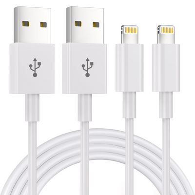 2 Pack 1.8M iPhone Charger Cables – MFi Certified Lightning to USB Fast Charging Lead