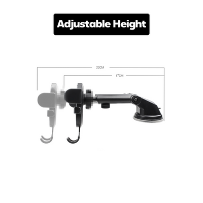 Car Phone Holder Newest Upgraded 2-in-1 Universal Mobile Phone Mount with 360° Rotation