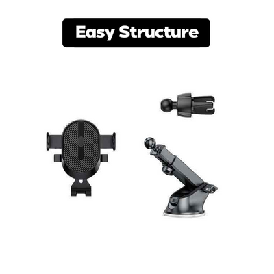 Car Phone Holder Newest Upgraded 2-in-1 Universal Mobile Phone Mount with 360° Rotation